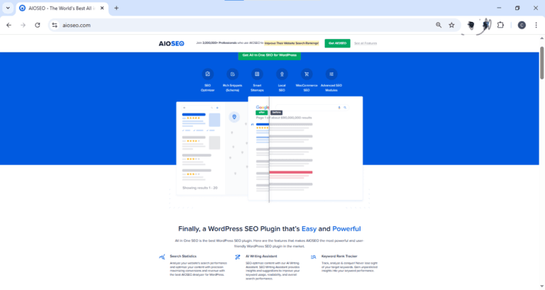 all in one seo dashboard